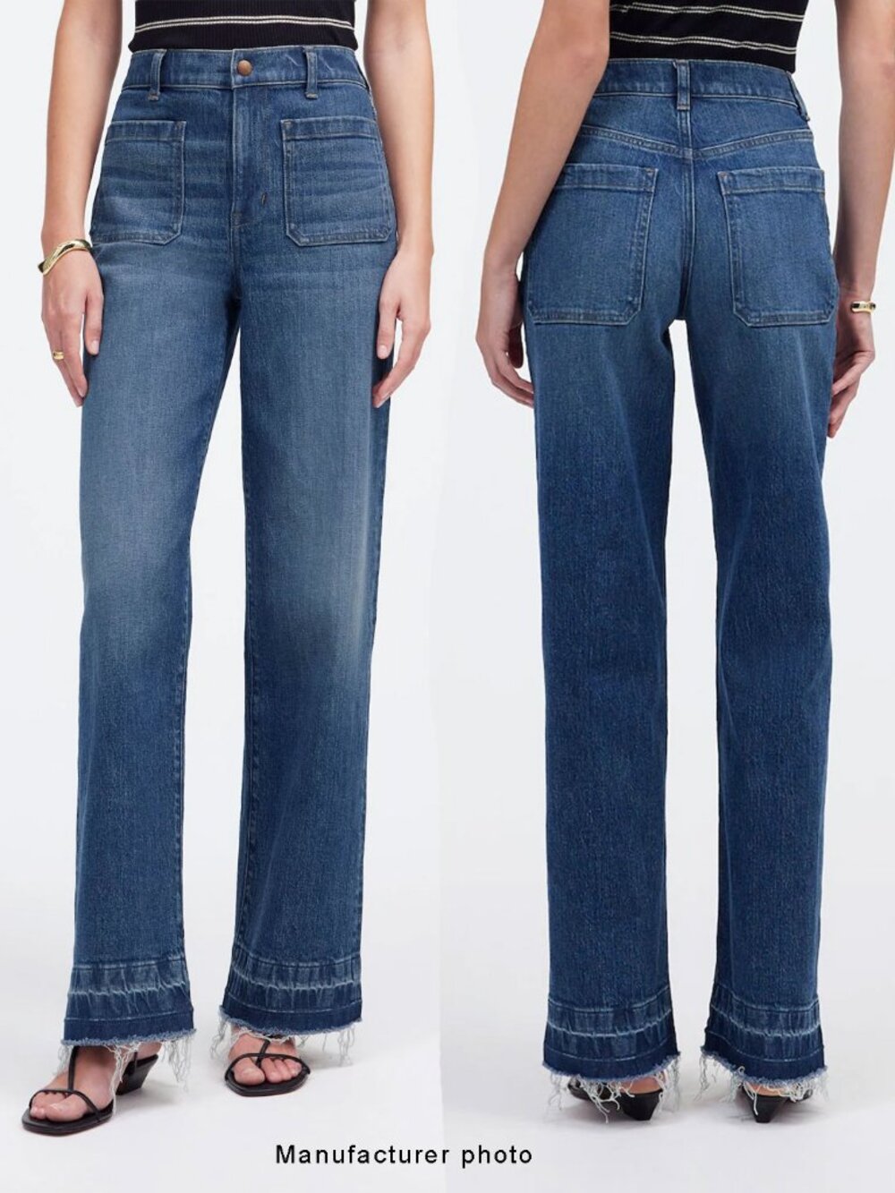 Madewell The Petite Emmett Wide-Leg Jean with Let-Down Hem 25P NWT - Picture 13 of 13